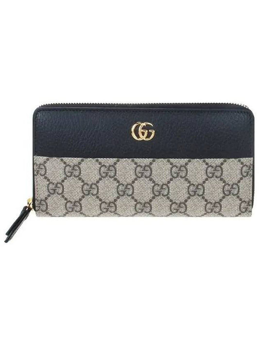 GG Marmont Zipper Long Wallet Black - GUCCI - BALAAN 2