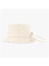 Gadjo Knotted Bucket Hat Off White - JACQUEMUS - BALAAN 5