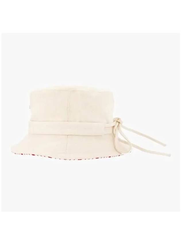 Gadjo Knotted Bucket Hat Off White - JACQUEMUS - BALAAN 5