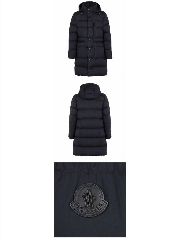 Men's Clichy Down Long Padding Navy - MONCLER - BALAAN 5