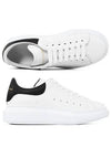 Oversized Leather Tab Low Top Sneakers White - ALEXANDER MCQUEEN - BALAAN 2