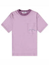 Marina Garment Dying Short Sleeve T-Shirt Violet - STONE ISLAND - BALAAN 2