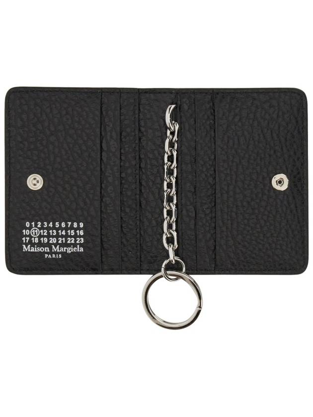 4 Stitch Keyring Card Wallet Black - MAISON MARGIELA - BALAAN 4