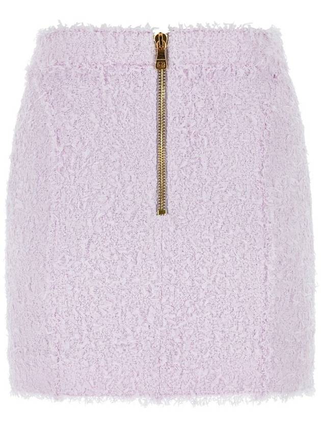 Short Skirt AF0LB850XC67 5BA LILAC - BALMAIN - BALAAN 3