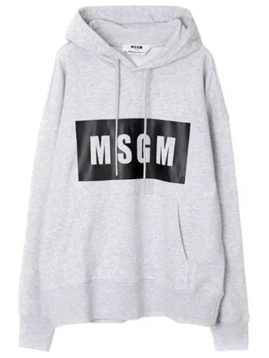 box logo hooded sweatshirt men - MSGM - BALAAN 1