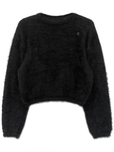 LONG HAIR SOFT SWEATER BLACK - ILROZE - BALAAN 1