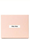 Matelasse Leather Half Wallet Red - MIU MIU - BALAAN 7