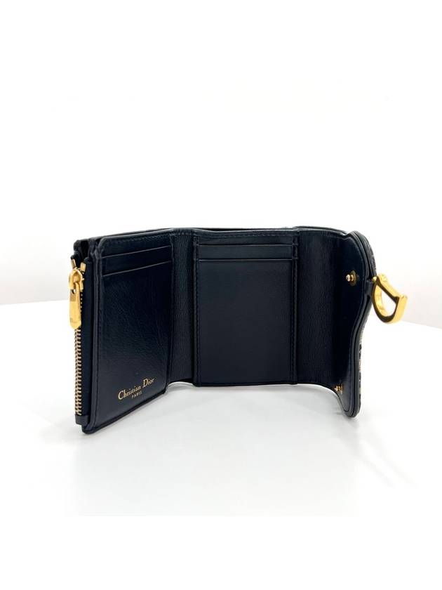 Oblique Saddle Lotus Half Wallet S5652CTZQ - DIOR - BALAAN 5