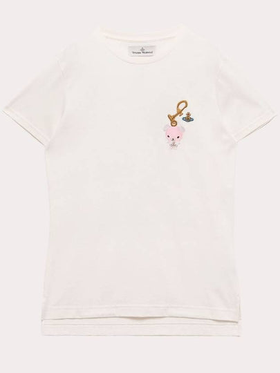 ORB Bear Short Sleeve T-Shirt White - VIVIENNE WESTWOOD - BALAAN 2