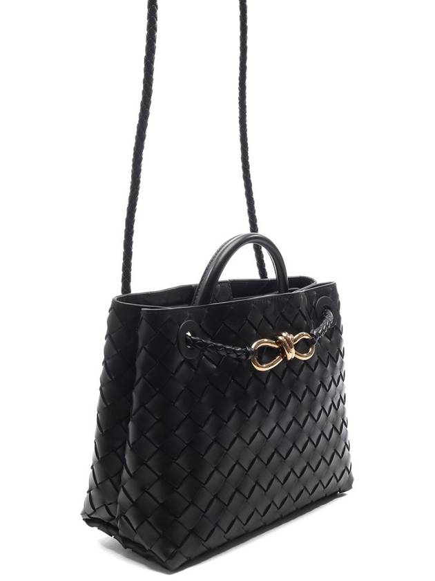 Andiamo Small Tote Bag Black - BOTTEGA VENETA - BALAAN 4