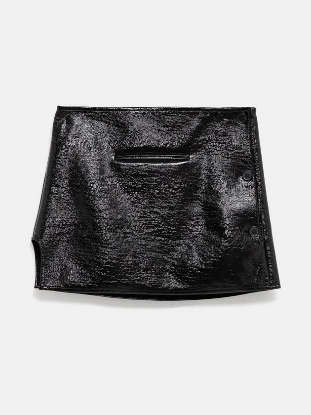 Oblique Vinyl Mini Skirt - COURREGES - BALAAN 1