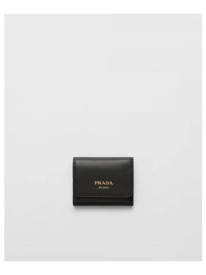 Small Leather Wallet Black - PRADA - BALAAN 2