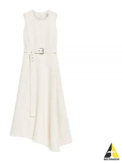 Durata Belt Sleeveless Long Dress Ivory - MAX MARA - BALAAN 2