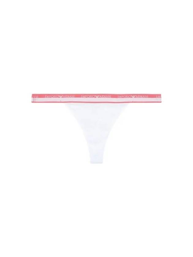 UNDERWEAR Women s Logo Line Band Thong White - EMPORIO ARMANI - BALAAN 1