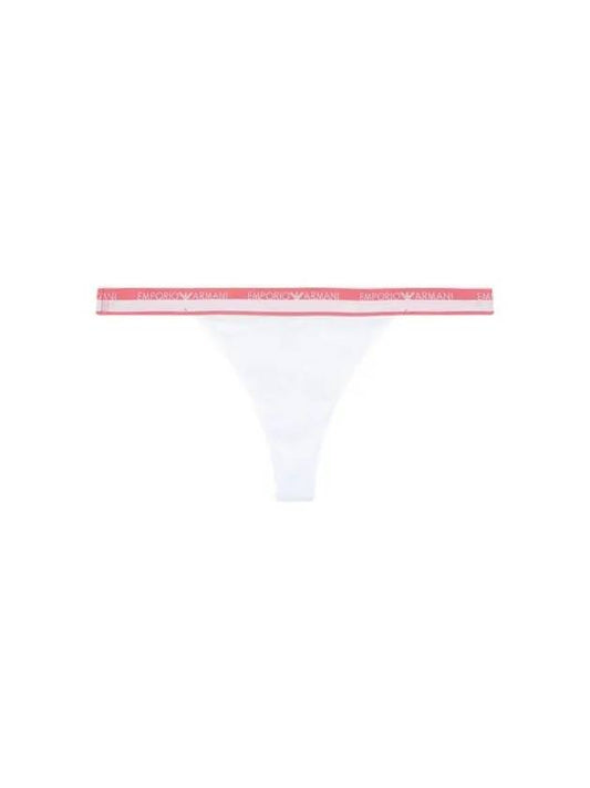 UNDERWEAR Women s Logo Line Band Thong White - EMPORIO ARMANI - BALAAN 1