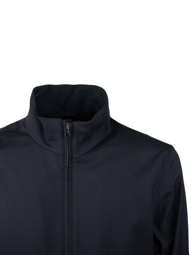 Herno Layers Wool Storm Blue Bomber Jacket - HERNO - BALAAN 3