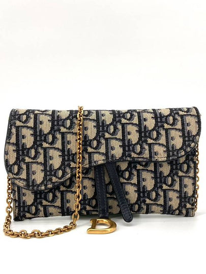 Oblique Saddle WOC Chain Wallet Cross Bag - DIOR - BALAAN 2