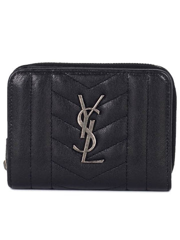 Monogram mixed bifold wallet 437470 BRMO4 1000 black - SAINT LAURENT - BALAAN 1