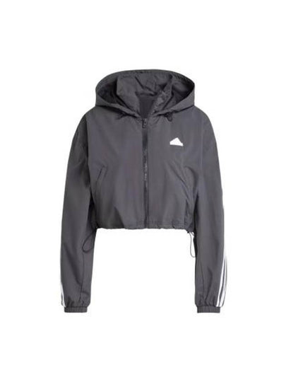 3S Woven Windbreaker Black - ADIDAS - BALAAN 2