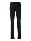 Mid Rise Cotton Skinny Jeans Black - SAINT LAURENT - BALAAN 2