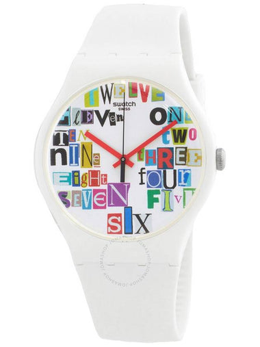 Swatch Multi Collage Quartz White Dial Unisex Watch SUOW132 - SWATCH - BALAAN 1