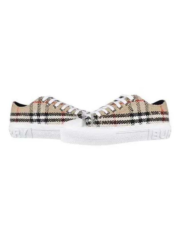 Vintage Check Boucle Low Top Sneakers Beige - BURBERRY - BALAAN 2