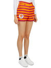 Women's Airline Border Shorts Orange Purple - HORN GARMENT - BALAAN 4