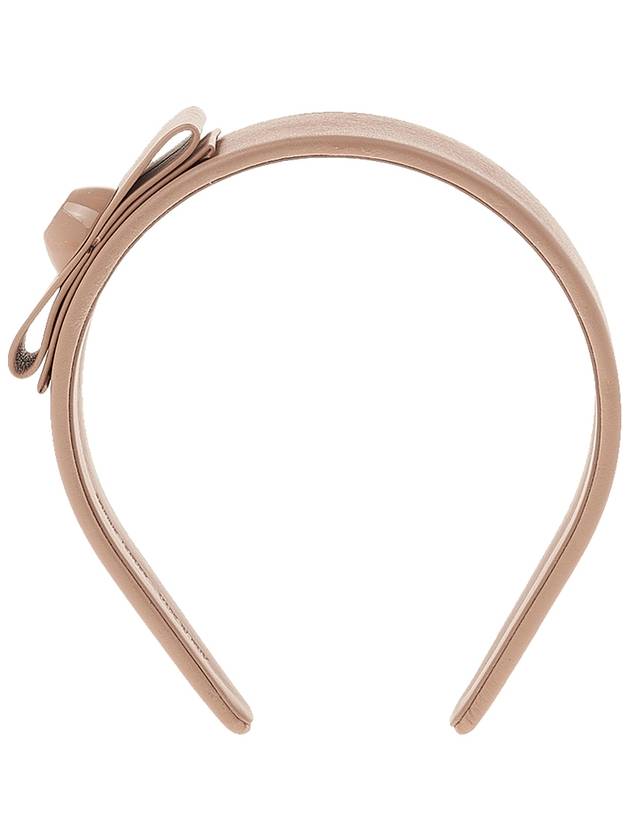 Women's Vara Bow Hairband Beige - SALVATORE FERRAGAMO - BALAAN 3