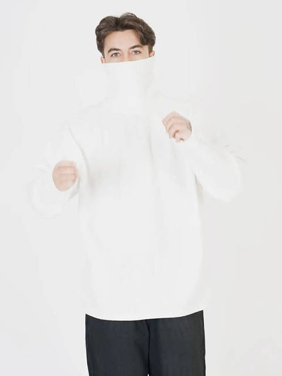 Wide Polar Neck Knit White - CHANCE'S NOI - BALAAN 2