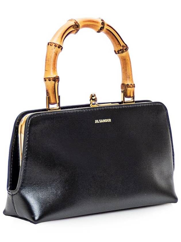 Goji Bamboo Mini Tote Bag Black - JIL SANDER - BALAAN 3