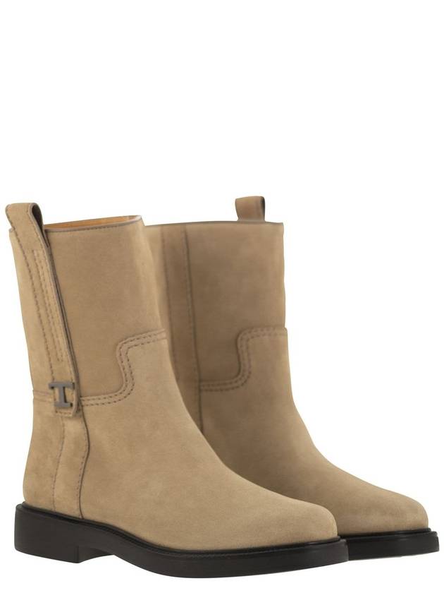 Suede ankle boot - TOD'S - BALAAN 4