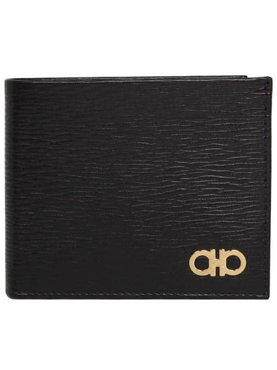 Gancini Half Wallet Black - SALVATORE FERRAGAMO - BALAAN 2