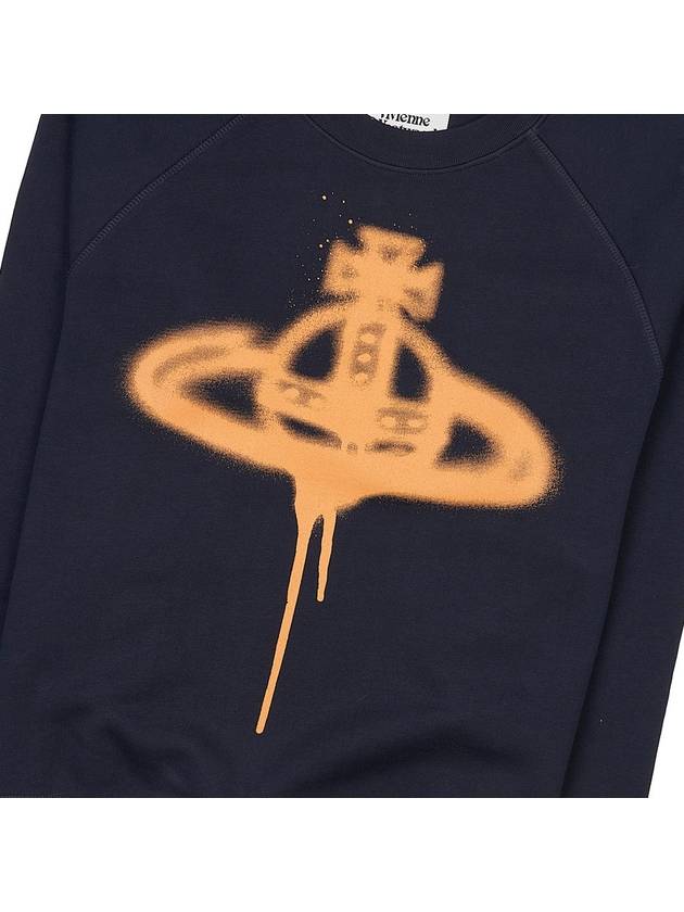 Spray ORB Raglan Sweatshirt Navy - VIVIENNE WESTWOOD - BALAAN 7