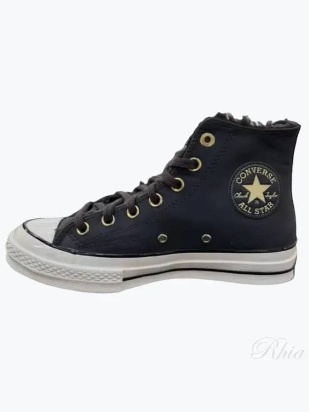 Chuck 70 Leather High Top Sneakers Vamp Fire - CONVERSE - BALAAN 2