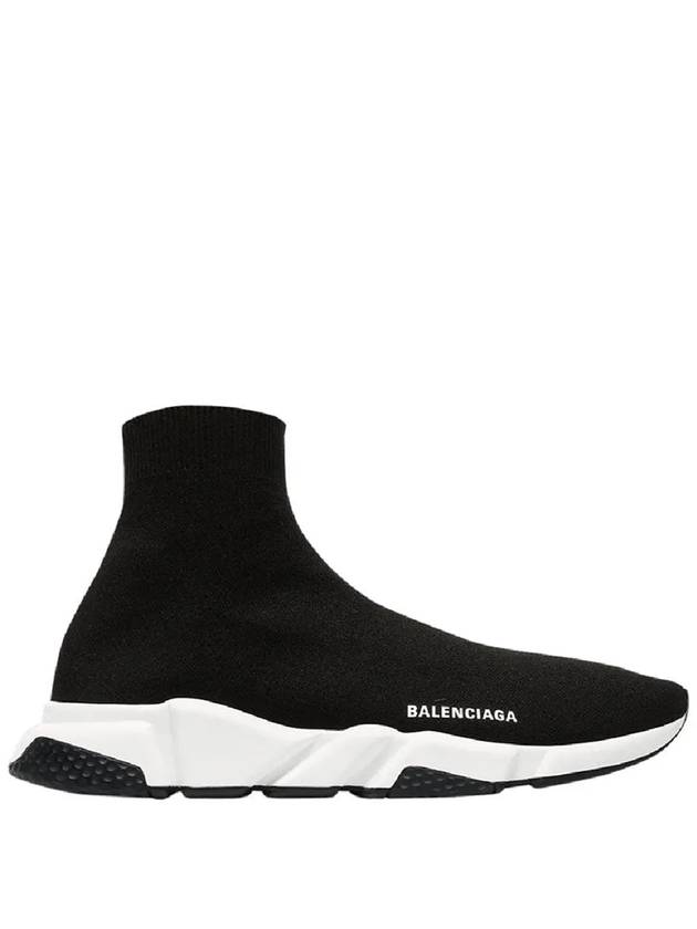 Speed Trainer  High Top Sneakers Black White - BALENCIAGA - BALAAN 2