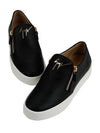 gold logo May London slip-ons black - GIUSEPPE ZANOTTI - BALAAN.