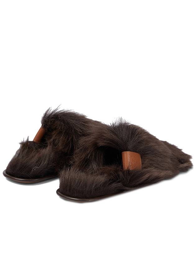 Women's Logo Fur Mule L814291X09 - LOEWE - BALAAN 3