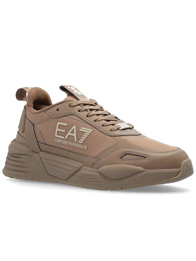 EA7 Emporio Armani Lace-up Sports Shoes, Women's, Brown - EMPORIO ARMANI - BALAAN 4