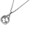 Interlocking G Pendant Necklace Silver - GUCCI - BALAAN 4