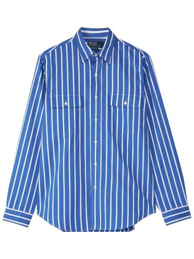 Polo Ralph Lauren Long Sleeve Stripe Poplin Shirt, Size X-Large - POLO RALPH LAUREN - BALAAN 1