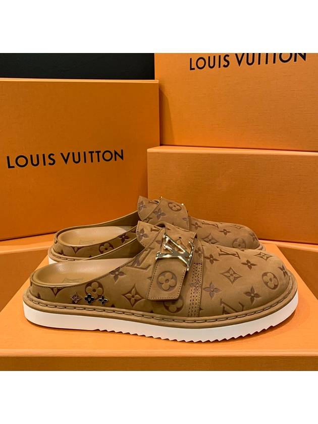 Men s Sandals LV Easy Mule Brown - LOUIS VUITTON - BALAAN 4