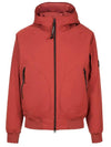 Pro-Tech Ribbed Hooded Jacket Red - CP COMPANY - BALAAN 2