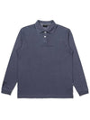 Pigment Polo Long Sleeve T-Shirt NAVY MAN M3321PTL04NVY - MALBON GOLF - BALAAN 2