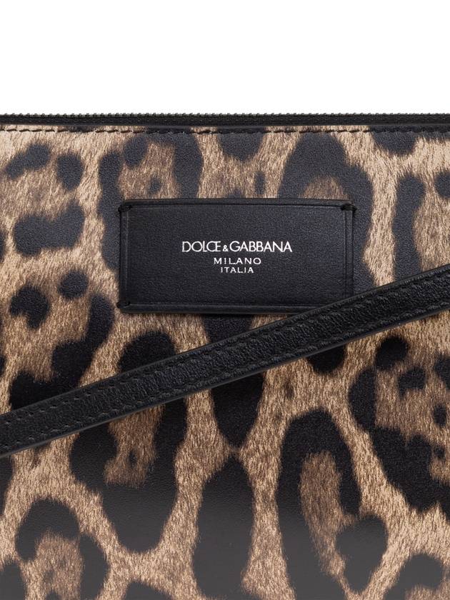 Dolce & Gabbana Animal Print Shoulder Bag, Men's, Brown - DOLCE&GABBANA - BALAAN 6