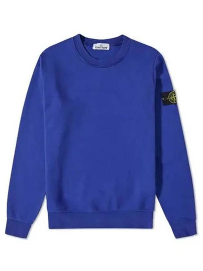 Wappen Patch Crew Neck Sweatshirt Royal Blue - STONE ISLAND - BALAAN 2