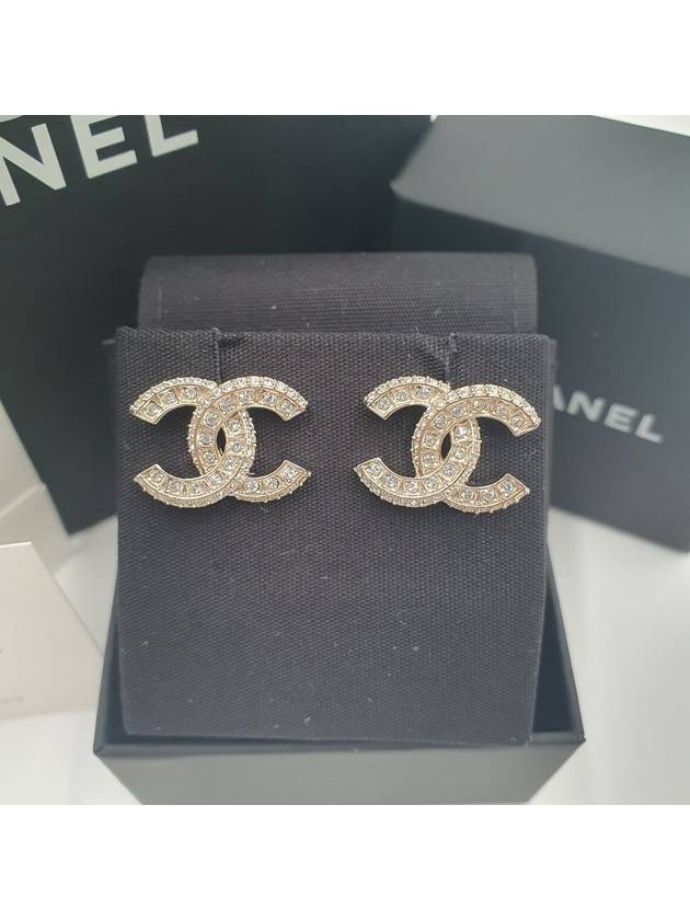 Metal Earrings Diamantes & Gold Crystal - CHANEL - BALAAN 4