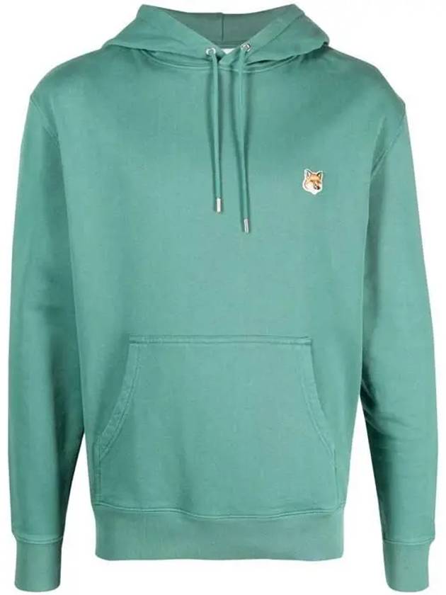 Fox Head Patch Regular Hoodie Teal Grey - MAISON KITSUNE - BALAAN 2