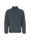 Stellina Mock Neck Lambswool Knit Top Grey - STONE ISLAND - BALAAN 1