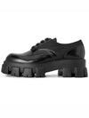 Monolith Lace-Up Loafers Black - PRADA - BALAAN.