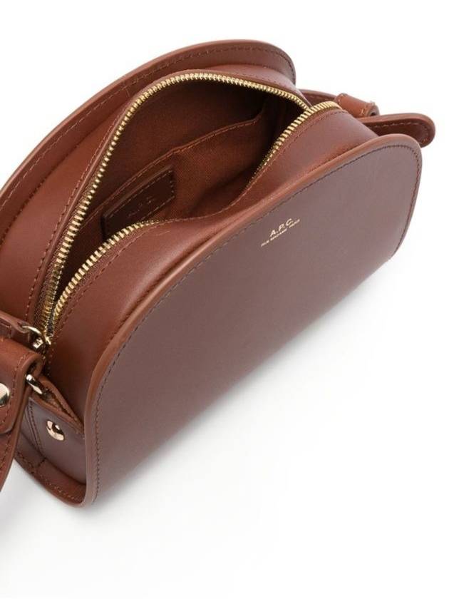 Demi Lune Mini Half Moon Cross Bag Brown - A.P.C. - BALAAN 7